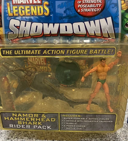 MIB Marvel Legends Showdown Namor Hammerhead Shark Rider Pack 2006 Cover