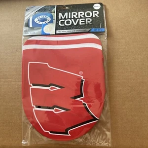 Wisconsin Badgers Mirror Cover  Size Small Fits Most Trucks And SUV’s (FHD7) - Picture 1 of 2
