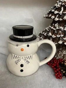 Potter's Studio Ceramic Snowman Coffee Mug Christmas Winter Free Shipping - Picture 1 of 7