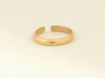 hammered gold filled toe ring - handmade - Изображение 1 из 4