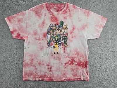 Primitive Naruto Shippuden Men's T-Shirt Red Tie-Dye XL Cotton Shirt - Image 1 of 4