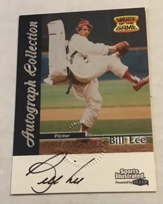 1999 Sports Illustrated Greats of the Game Bill Lee Autographed card - Image 1 of 2