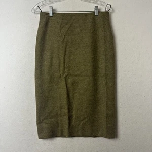 Narciso Rodriguez Rock Gr. 8 Wolle Kaschmir ungefüttert Bleistift grün Officersiren Kern - Bild 1 von 4