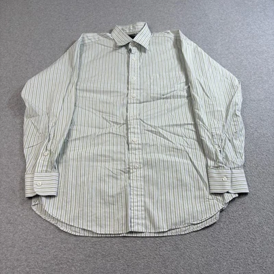 Camisa Robert Talbott Carmel Para Hombre 16/34 Verde Blanco Azul Rayas Abotonada EE. UU. Foto 1 de 4