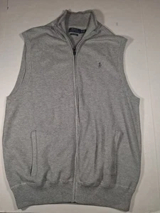Polo Ralph Lauren 100% Pima Cotton Men's Gray V-Neck Vest Sz XL - Picture 1 of 12