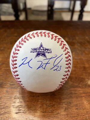 Michael Brantley Signed 2021 All Star Baseball PSA DNA Coa Astros Autographed - Image 1 of 4