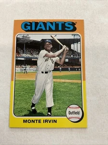 2011 Topps Lineage Mini 1975 Diseño Monte Irvin #158 Salón de la fama New York Giants ⚾️♨️E - Imagen 1 de 4