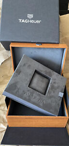 Original Tag Heuer Autavia Swiss Wooden Watch Box Presentation  Case