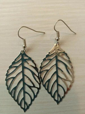 orecchini donna fashion foglia occasioni speciali regalo compleanno anniversario - Immagine 1 di 3