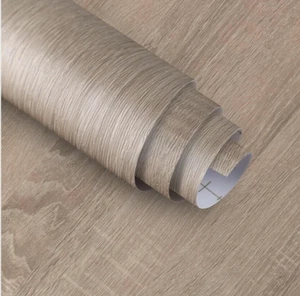 Light Gray Oak Wood Textured Peel and Stick Wallpaper Large 31.5"x354" Roll - Picture 1 of 6