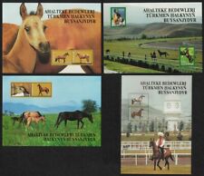 Turkmenistan Akhal-Teke Horses 4 Sheets 2005 MNH SG#MS120-MS121 CV£42.50