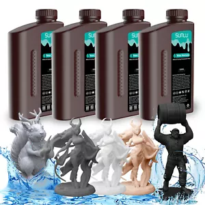 SUNLU Wasserwaschbar 3D Drucker Harz 1KG Schnellhärtend für 2K 4K 8K LCD DLP SLA - Bild 1 von 15