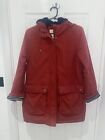 Seasalt Maenporth Coat Dahlia Size 10 Red