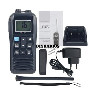 IC-M37 6W 5KM VHF Transceiver Handheld Ship Walkie Talkie VHF Radio For ICOM - Picture 1 of 7
