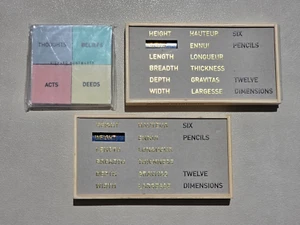 Richard Wentworth "Six Pencils Twelve Dimensions" and "Thoughts, Acts, Beliefs - Picture 1 of 8
