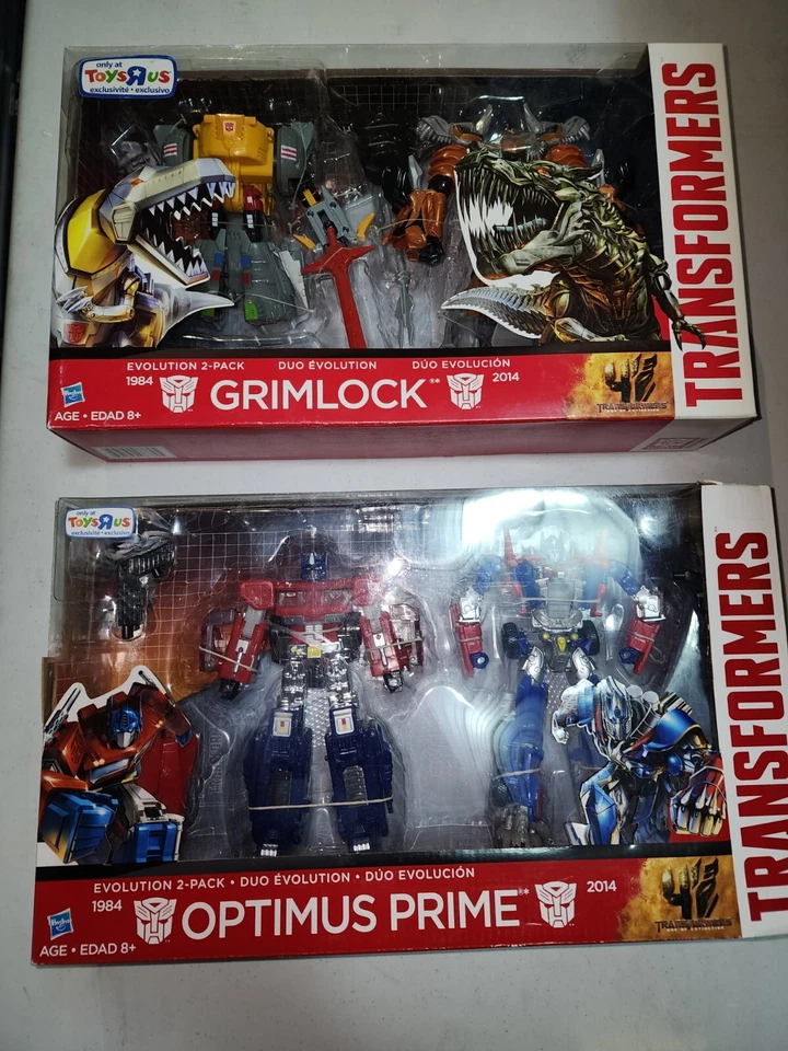 Transformers 4 Evolution 2-pack Optimus Prime AOE Chrome Toys R US
