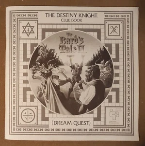 The BARD'S TALE II Destiny Knight-Clue Book Electric Arts Apple II, Atari, IBM - Imagen 1 de 4