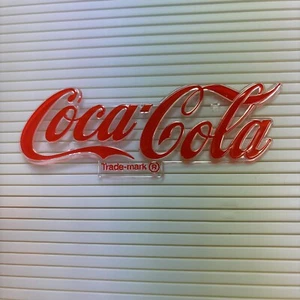 Vintage Coca-Cola Cursive Menu Board LOGO Sign Theater 5.5" RARE! Tabs Intact - Picture 1 of 9