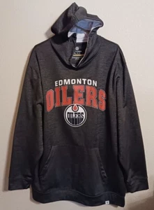 NEW EDMONTON OILERS Fanatics Pullover Gray Sweatshirt Hoodie Men’s size XLT - Picture 1 of 5