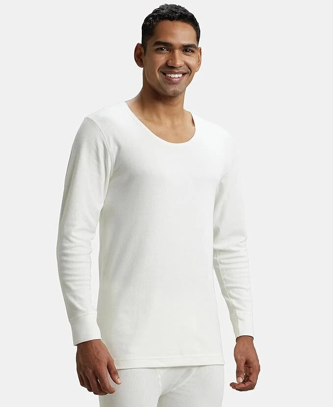 Camiseta térmica Jockey 2401 masculina manga completa super penteada rica em algodão - Imagem 1 de 3