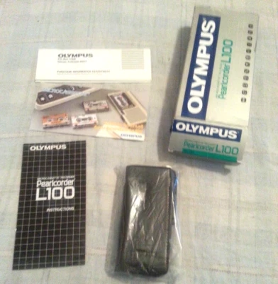 Olympus Pearlcorder L100 Microcassette Recorder Beautiful condition.....(C19B2) - Image 1 of 4