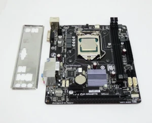 GIGABYTE GA-H81M-S Sockel 1150 mit Intel Pentium G3260 CPU - Bild 1 von 4