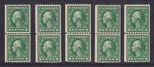 United States Scott 486 MNH 1918 1¢ P12 Horz Line Pair Rotary No Wmk 5 Copies - Picture 1 of 2