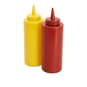 Plastic 11.5 oz Ketchup & Mustard 7 in Dispensers Bottles - Picture 1 of 1