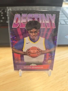 2024 Topps Chrome Taylor Hendricks Purple Destiny Insert Utah Jazz - Picture 1 of 2