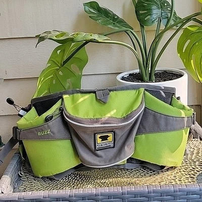 Mountainsmith Nylon Camping & Hiking Lumbar Waist Padded Fanny Pack Green Grey - Image 1 of 4