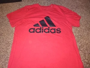 adidas amplifier tee T-shirt Red Size Large - Picture 1 of 8