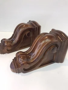 Fermalibri staffa corbel in legno massello 10 x5,75” preforati lotto 2 - Foto 1 di 10