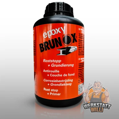 1L LITER BRUNOX EPOXY ROSTUMWANDLER ROSTANIERER ROSTSCHUTZ ROSTSTOPP GRUNDIERUNG - Bild 1 von 4