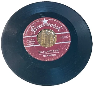 45 RPM The Crickets That'll be the Day/I'm Looking for Someone to Love Brunswick - Picture 1 of 4