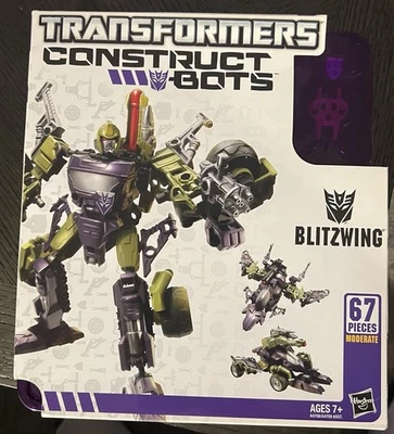 Transformers BLITZWING Construct-Bots Triple Changer Figure 67 Pieces 2013 - NEW - Image 1 of 3