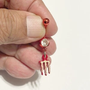 Surgical Steel Belly Barbell 14g 10mm Length. - Bild 1 von 8