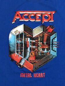 Accept Metal Heart Shirt Album CD UDO Dirkschneider Saxon T-shirt  Metallica
