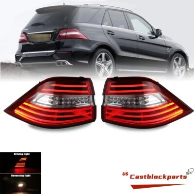 NEW For 2012-2015 Mercedes Benz W166 ML350 ML550 LED L+R Outer Side Taillights - Image 1 of 4