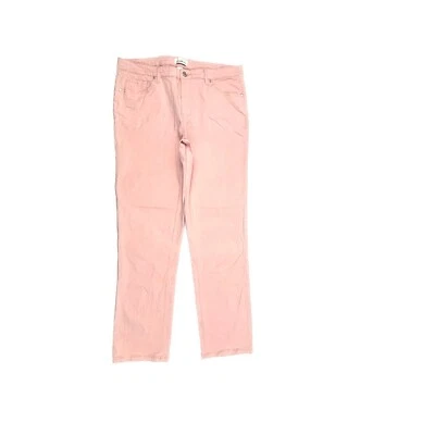 Vaqueros de mezclilla rosa pálido Jaclyn Smith pierna recta para mujer talla 12 Foto 1 de 3