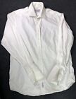 New & Lingwood Shirt Men's 16.5” White Cotton Single Cuff Formal