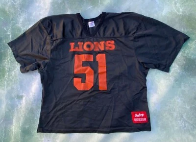 Vintage Rawlings Lions #51 Football Men's Jersey Size L. - Image 1 of 4