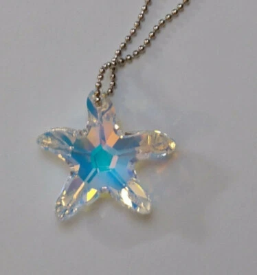 Atrapasol estrella de mar Swarovski cristalino AB 28 mm/prisma/adorno Foto 1 de 2