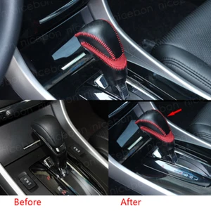 Genuine Leather Interior Gear Shift Knob Cover Case For Honda Accord 2013-2017 - Bild 1 von 6