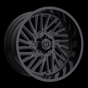 TIS Wheels 553B 22x12 -44 Gloss Black 8x165.1 8X6.5 (QTY 4) A273132 - Picture 1 of 8