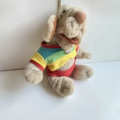 De colección 1986 Talking Wrinkles 17" Marioneta Peluche Perro Ganz Bros NO FUNCIONA Foto 1 de 4