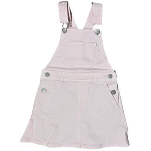 Crewcuts Factory Girls' denim overall dress Rose Water Pink 5  - Picture 1 of 10