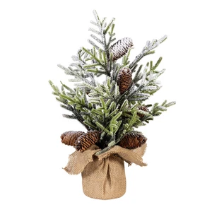 VivaStyle Tree, Indoor/Outdoor Artificial Winter Artificial in Burlap Sack, 17.5 - Picture 1 of 2