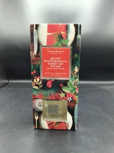 NEW HomeWorx by Slatkin & Co. Most Wonderful Time Of The Year Reed Sticks Set - Picture 1 of 3