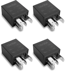 4 Packungen 30A Starterrelais, 5 Pin 12V Relais, Mehrzweck KFZ Relais 5Pin - Bild 1 von 4