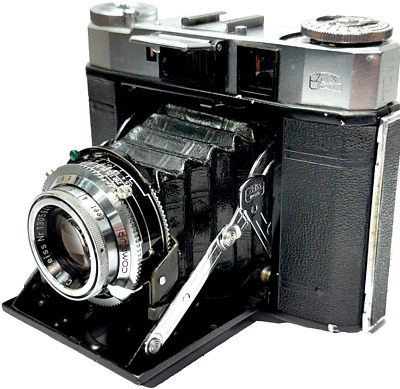 Estuche de cuero para cámara Zeiss Ikon Super Ikonta IV 534/16 Tessar 75 mm F3,5 de colección Foto 1 de 4